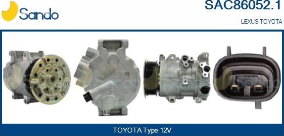 Sando SAC86052.1 - Compressore, Climatizzatore www.autoricambi360.it