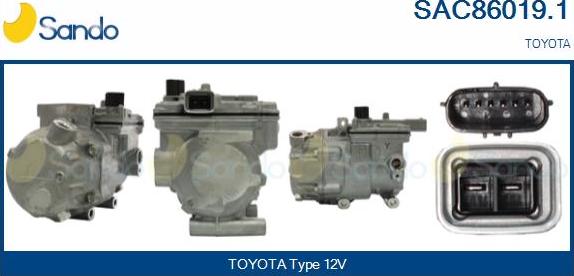 Sando SAC86019.1 - Compressore, Climatizzatore www.autoricambi360.it