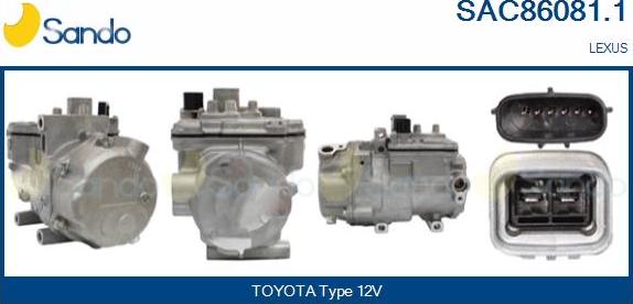 Sando SAC86081.1 - Compressore, Climatizzatore www.autoricambi360.it