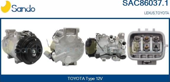 Sando SAC86037.1 - Compressore, Climatizzatore www.autoricambi360.it