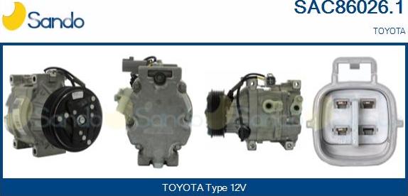 Sando SAC86026.1 - Compressore, Climatizzatore www.autoricambi360.it