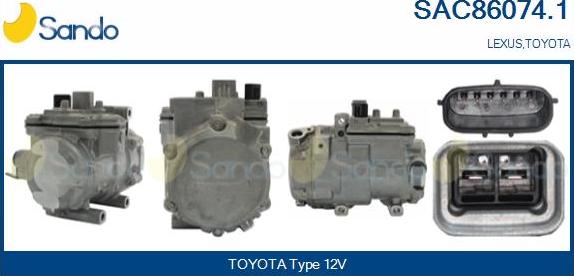 Sando SAC86074.1 - Compressore, Climatizzatore www.autoricambi360.it