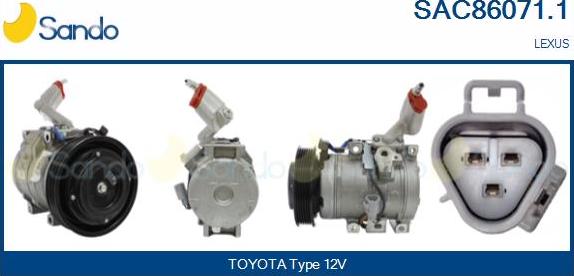 Sando SAC86071.1 - Compressore, Climatizzatore www.autoricambi360.it