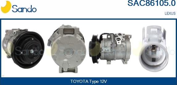 Sando SAC86105.0 - Compressore, Climatizzatore www.autoricambi360.it