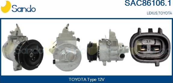 Sando SAC86106.1 - Compressore, Climatizzatore www.autoricambi360.it