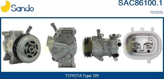 Sando SAC86100.1 - Compressore, Climatizzatore www.autoricambi360.it