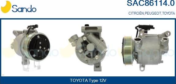 Sando SAC86114.0 - Compressore, Climatizzatore www.autoricambi360.it