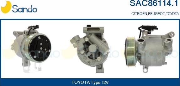 Sando SAC86114.1 - Compressore, Climatizzatore www.autoricambi360.it