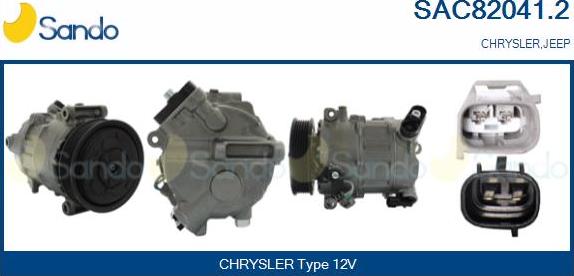 Sando SAC82041.2 - Compressore, Climatizzatore www.autoricambi360.it