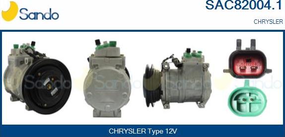 Sando SAC82004.1 - Compressore, Climatizzatore www.autoricambi360.it