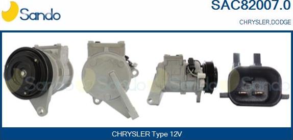 Sando SAC82007.0 - Compressore, Climatizzatore www.autoricambi360.it