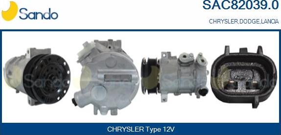 Sando SAC82039.0 - Compressore, Climatizzatore www.autoricambi360.it