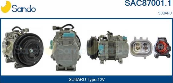 Sando SAC87001.1 - Compressore, Climatizzatore www.autoricambi360.it