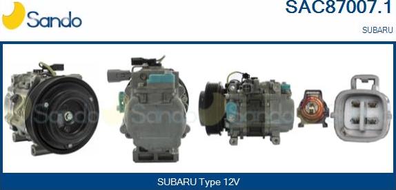 Sando SAC87007.1 - Compressore, Climatizzatore www.autoricambi360.it