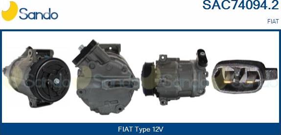 Sando SAC74094.2 - Compressore, Climatizzatore www.autoricambi360.it