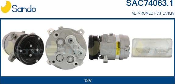 Sando SAC74063.1 - Compressore, Climatizzatore www.autoricambi360.it