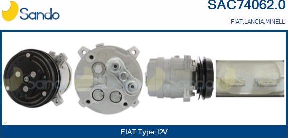 Sando SAC74062.0 - Compressore, Climatizzatore www.autoricambi360.it