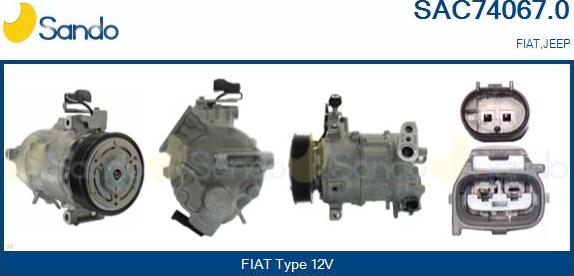 Sando SAC74067.0 - Compressore, Climatizzatore www.autoricambi360.it