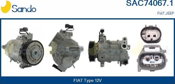 Sando SAC74067.1 - Compressore, Climatizzatore www.autoricambi360.it
