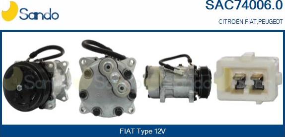 Sando SAC74006.0 - Compressore, Climatizzatore www.autoricambi360.it