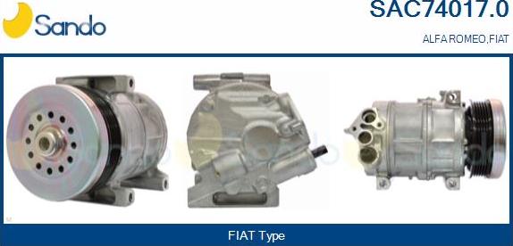 Sando SAC74017.0 - Compressore, Climatizzatore www.autoricambi360.it