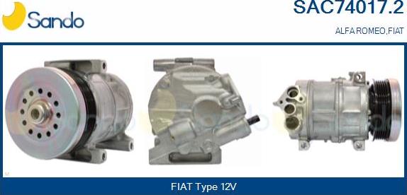 Sando SAC74017.2 - Compressore, Climatizzatore www.autoricambi360.it