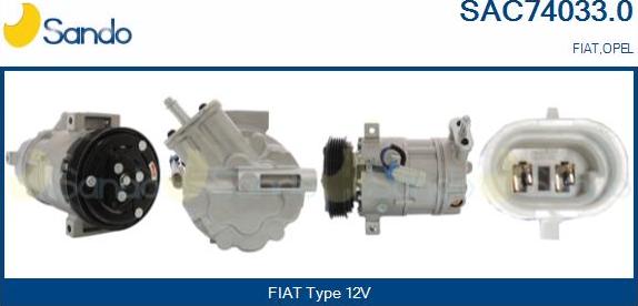 Sando SAC74033.0 - Compressore, Climatizzatore www.autoricambi360.it