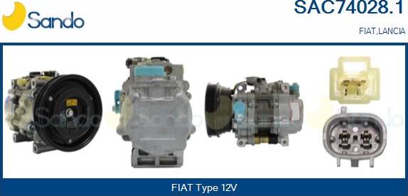Sando SAC74028.1 - Compressore, Climatizzatore www.autoricambi360.it