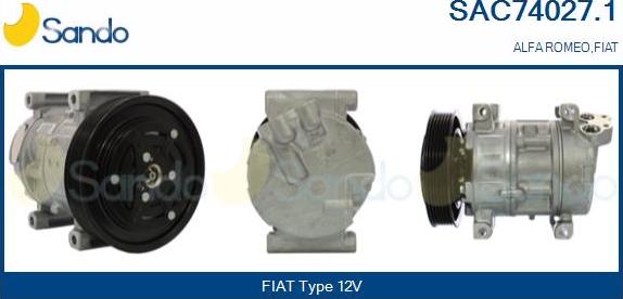 Sando SAC74027.1 - Compressore, Climatizzatore www.autoricambi360.it