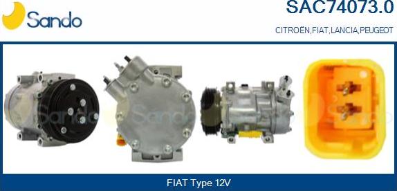 Sando SAC74073.0 - Compressore, Climatizzatore www.autoricambi360.it