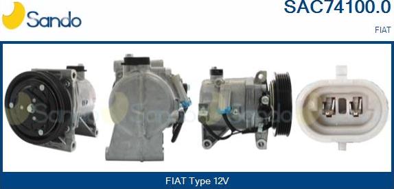 Sando SAC74100.0 - Compressore, Climatizzatore www.autoricambi360.it