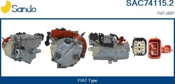 Sando SAC74115.2 - Compressore, Climatizzatore www.autoricambi360.it