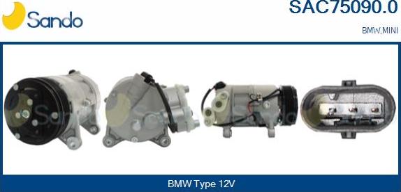 Sando SAC75090.0 - Compressore, Climatizzatore www.autoricambi360.it