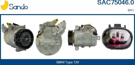 Sando SAC75046.0 - Compressore, Climatizzatore www.autoricambi360.it
