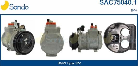 Sando SAC75040.1 - Compressore, Climatizzatore www.autoricambi360.it