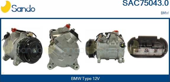 Sando SAC75043.0 - Compressore, Climatizzatore www.autoricambi360.it