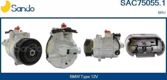 Sando SAC75055.1 - Compressore, Climatizzatore www.autoricambi360.it