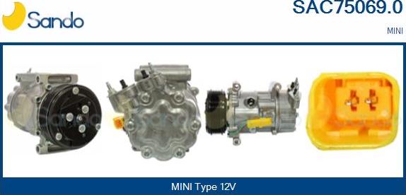 Sando SAC75069.0 - Compressore, Climatizzatore www.autoricambi360.it