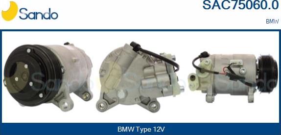 Sando SAC75060.0 - Compressore, Climatizzatore www.autoricambi360.it