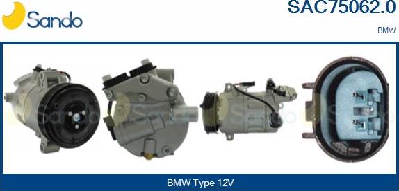 Sando SAC75062.0 - Compressore, Climatizzatore www.autoricambi360.it