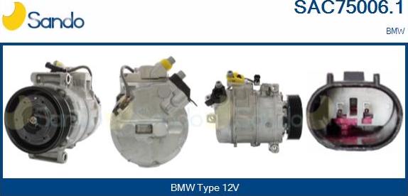 Sando SAC75006.1 - Compressore, Climatizzatore www.autoricambi360.it