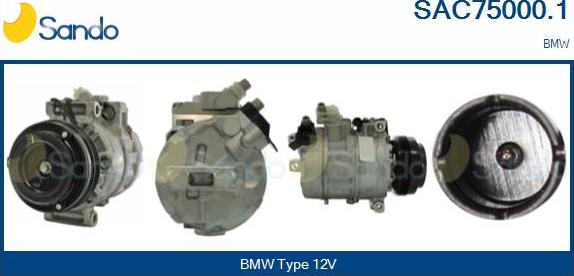 Sando SAC75000.1 - Compressore, Climatizzatore www.autoricambi360.it