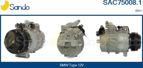 Sando SAC75008.1 - Compressore, Climatizzatore www.autoricambi360.it