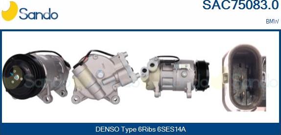 Sando SAC75083.0 - Compressore, Climatizzatore www.autoricambi360.it
