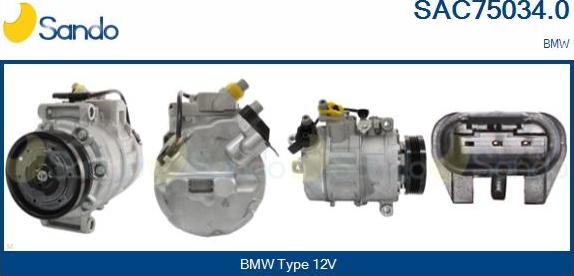 Sando SAC75034.0 - Compressore, Climatizzatore www.autoricambi360.it