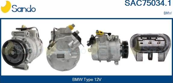 Sando SAC75034.1 - Compressore, Climatizzatore www.autoricambi360.it