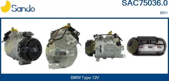 Sando SAC75036.0 - Compressore, Climatizzatore www.autoricambi360.it