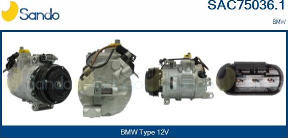 Sando SAC75036.1 - Compressore, Climatizzatore www.autoricambi360.it