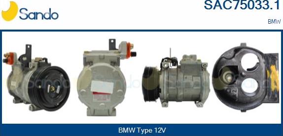 Sando SAC75033.1 - Compressore, Climatizzatore www.autoricambi360.it