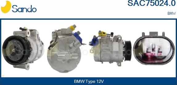 Sando SAC75024.0 - Compressore, Climatizzatore www.autoricambi360.it